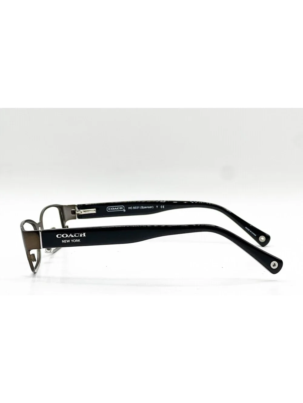 Coach HC 5031 9114 Dark Satin Silver Full Rim Eyeglass Frames 51-16-135